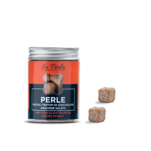 Perle Arachide Salata. Tartufo di cioccolato bianco al caramello - 50 g